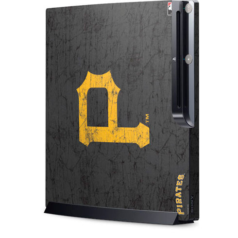 MLB Pittsburgh Pirates - Solid Distressed Playstation 3 & PS3 Slim Skin