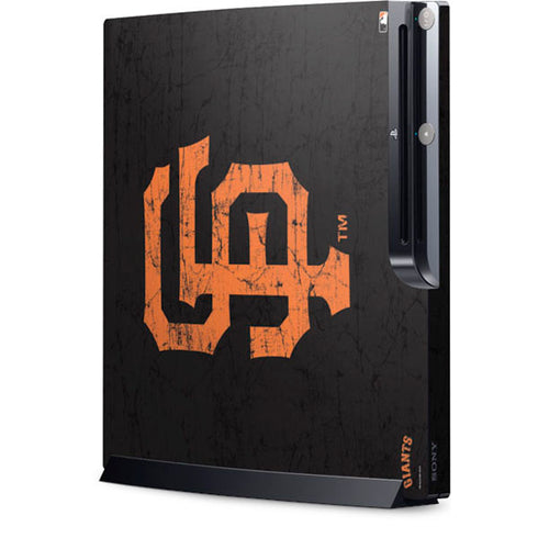 MLB San Francisco Giants - Solid Distressed Playstation 3 & PS3 Slim Skin