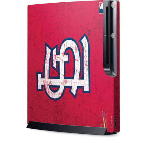 MLB St. Louis Cardinals - Solid Distressed Playstation 3 & PS3 Slim Skin