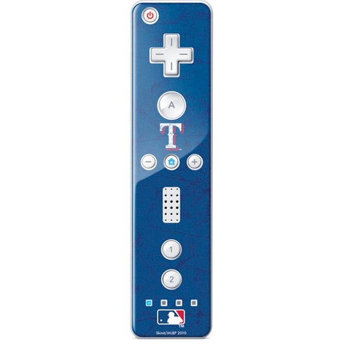 MLB Texas Rangers - Solid Distressed Wii Remote Controller Skin