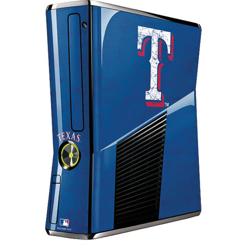 MLB Texas Rangers - Solid Distressed Xbox 360 Slim (2010) Skin