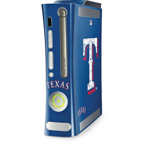 MLB Texas Rangers - Solid Distressed Xbox 360 (Includes HDD) Skin