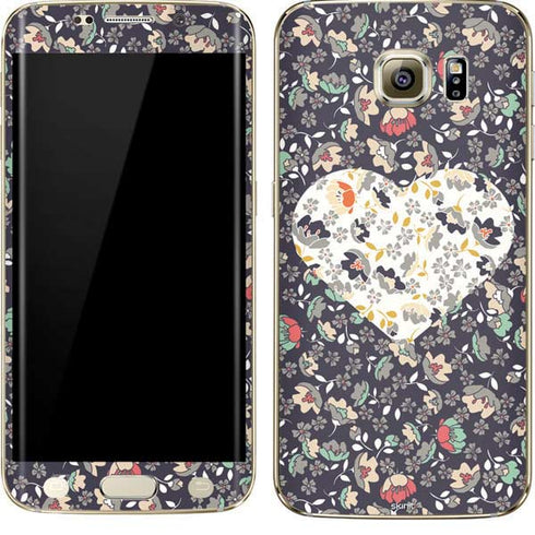 Floral Heart Galaxy S7 Edge Skin
