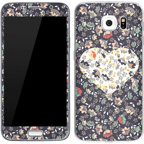 Floral Heart Galaxy S7 Skin
