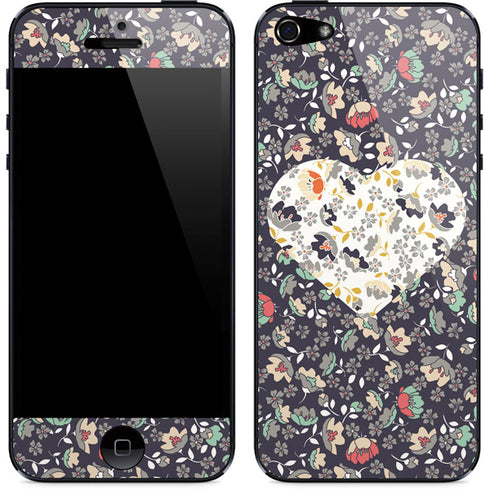 Floral Heart iPhone 5/5s/5SE Skin
