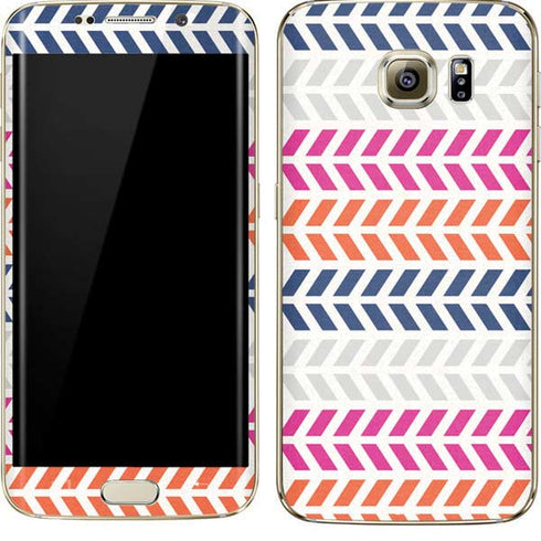 Striped Chevron Galaxy S7 Edge Skin