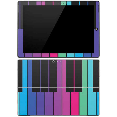 Color Piano Keys Surface Pro 3 Skin