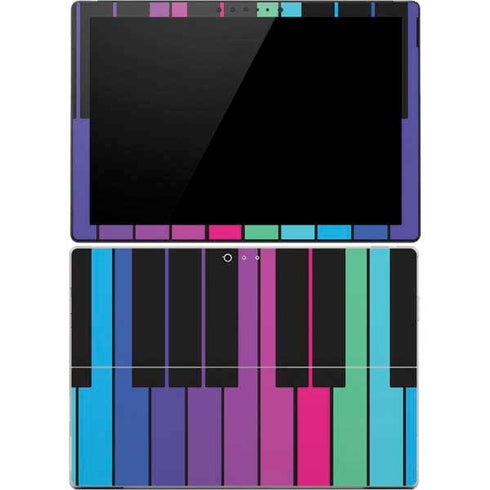 Color Piano Keys Surface Pro 4 Skin