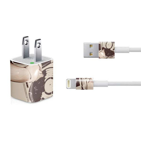 DJ Spinning iPhone Charger (5W USB) Skin