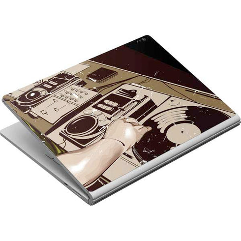 DJ Spinning Surface Book Skin