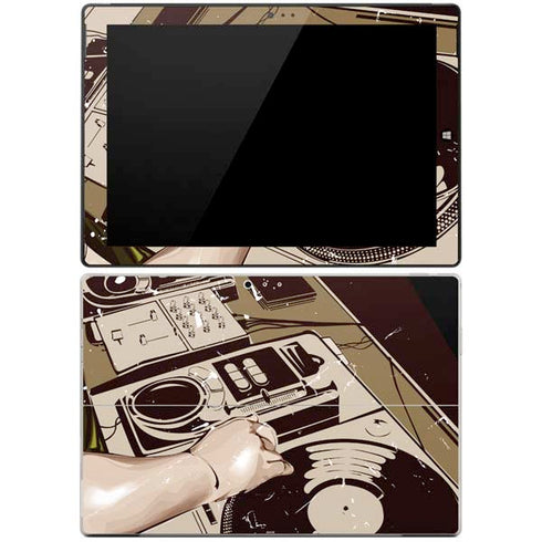 DJ Spinning Surface Pro 3 Skin