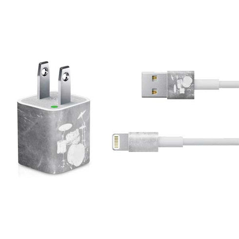Faded Drumset iPhone Charger (5W USB) Skin