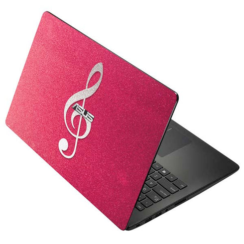 Pink Glitter Music Note Asus X502CA 15.6 Skin