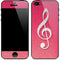 Pink Glitter Music Note iPhone 5/5s/5SE Skin