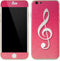 Pink Glitter Music Note iPhone 6/6s Skin