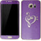 Purple Glitter Musical Heart Galaxy S7 Edge Skin