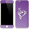 Purple Glitter Musical Heart iPhone 6/6s Plus Skin