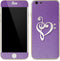 Purple Glitter Musical Heart iPhone 6/6s Skin