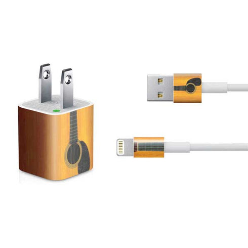 Wood Guitar iPhone Charger (5W USB) Skin