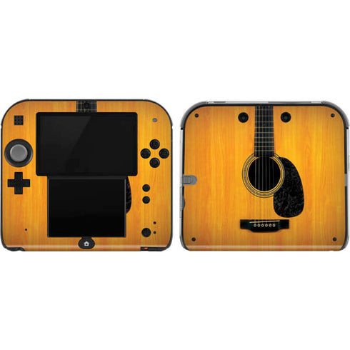 Wood Guitar Nintendo 2DS Skin
