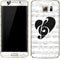 BW Musical Notes Galaxy S7 Edge Skin