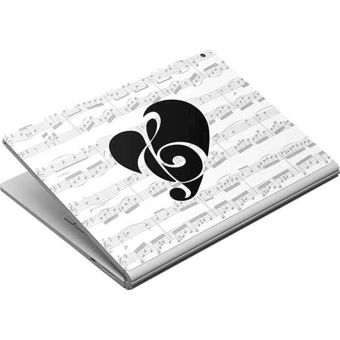 BW Musical Notes Surface Book Skin