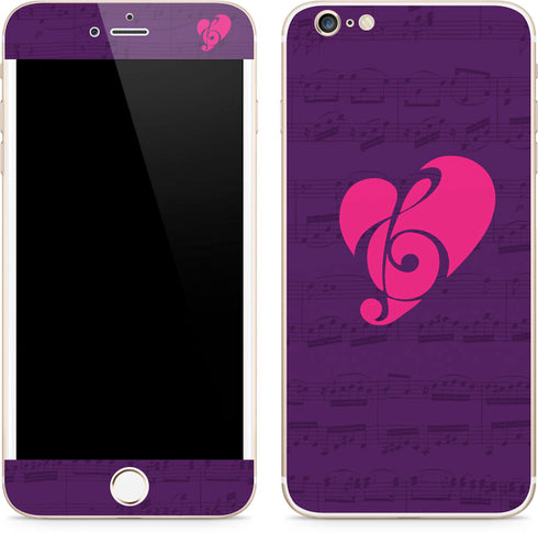 Purple Musical Notes iPhone 6/6s Plus Skin