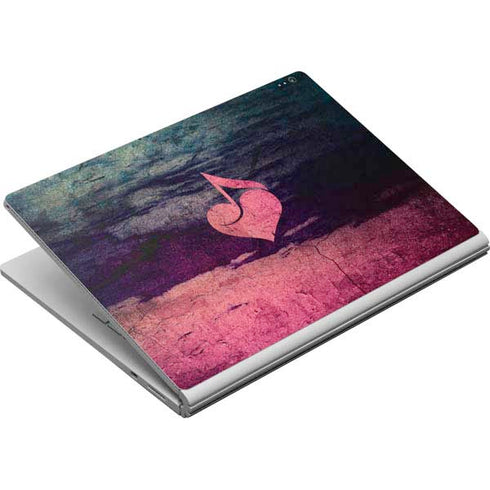 Rustic Musical Heart Surface Book Skin