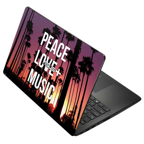 Peace Love And Music Asus X502CA 15.6 Skin