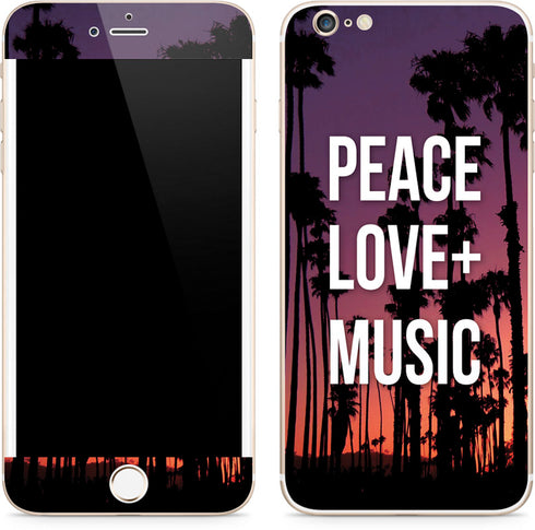 Peace Love And Music iPhone 6/6s Plus Skin