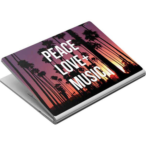 Peace Love And Music Surface Book Skin