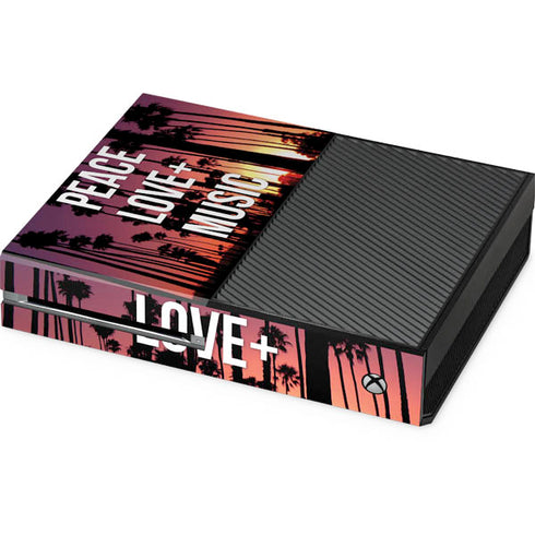 Peace Love And Music Xbox One Console Skin
