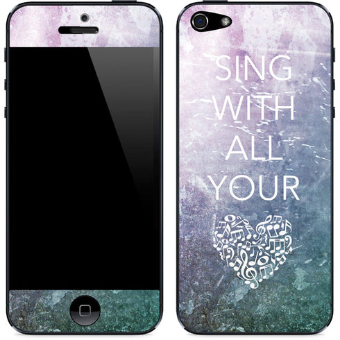 Sing With All Your Heart iPhone 5/5s/5SE Skin