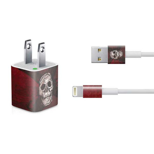 Zombie X Skull & Bone iPhone Charger (5W USB) Skin