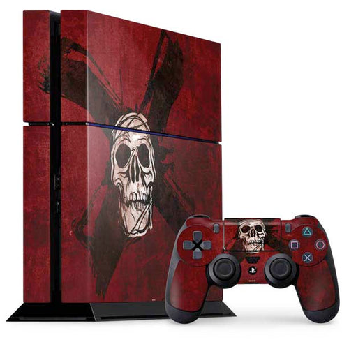 Zombie X Skull & Bone PS4 Console and Controller Bundle Skin