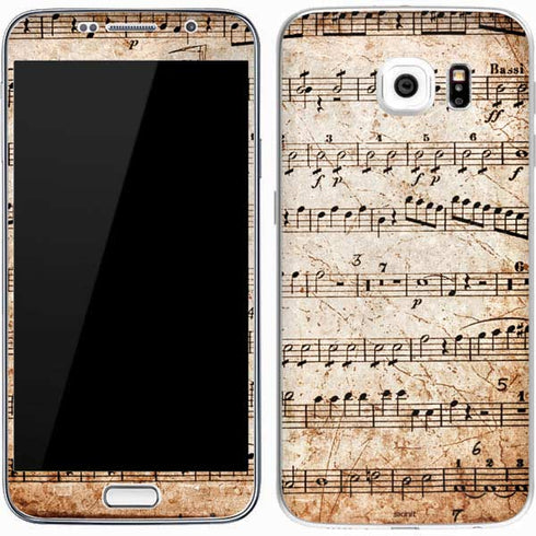 Antique Notes Galaxy S7 Skin