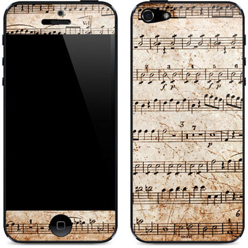 Antique Notes iPhone 5/5s/5SE Skin
