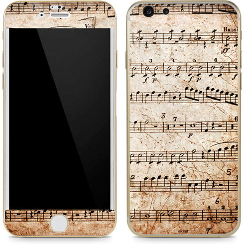 Antique Notes iPhone 6/6s Skin
