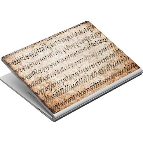 Antique Notes Surface Book Skin