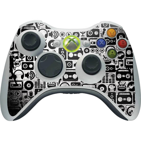 Music Pattern Xbox 360 Wireless Controller Skin