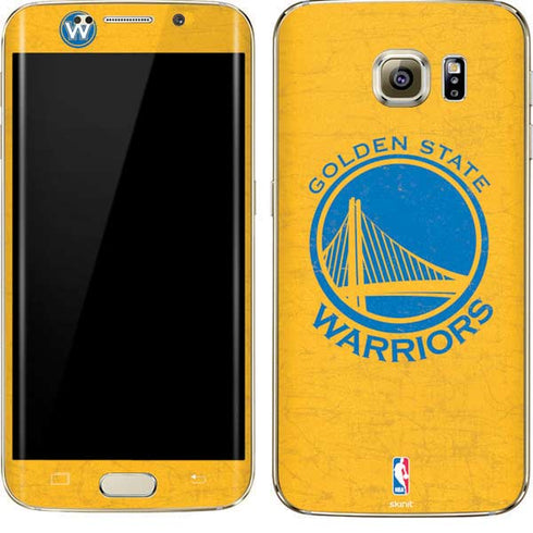 NBA Golden State Warriors Distressed Galaxy S7 Edge Skin