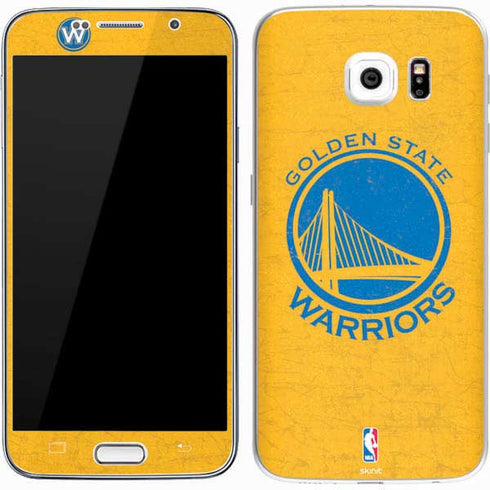 NBA Golden State Warriors Distressed Galaxy S7 Skin