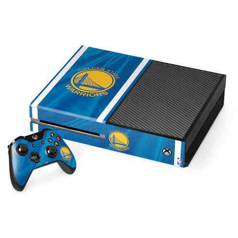NBA Golden State Warriors Jersey Xbox One Console and Controller Bundle Skin