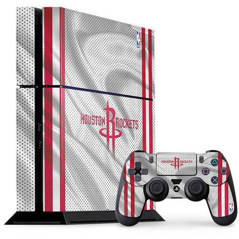 NBA Houston Rockets Home Jersey PS4 Console and Controller Bundle Skin