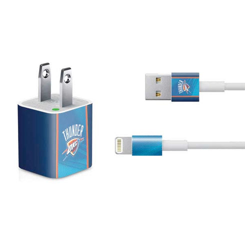 NBA Oklahoma City Thunder Blue Jersey iPhone Charger (5W USB) Skin