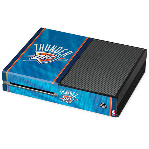 NBA Oklahoma City Thunder Blue Jersey Xbox One Console Skin