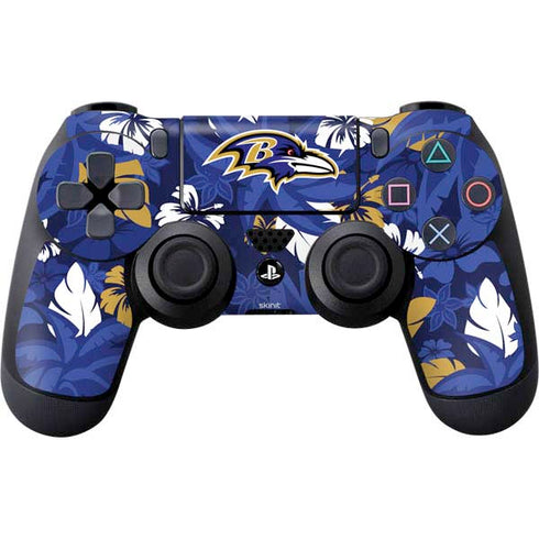 NFL Baltimore Ravens Tropical Print PS4 Controller Skin