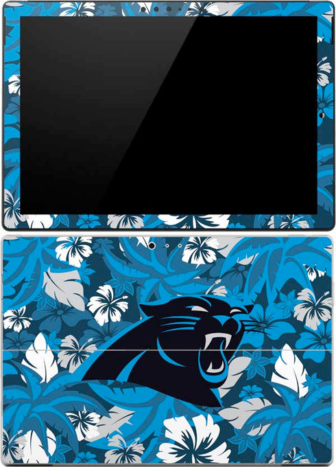 NFL Carolina Panthers Tropical Print Surface Pro 4 Skin