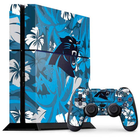 NFL Carolina Panthers Tropical Print PS4 Console and Controller Bundle Skin