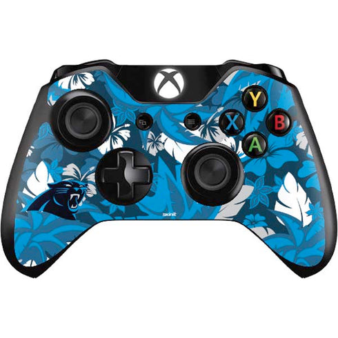 NFL Carolina Panthers Tropical Print Xbox One Controller Skin